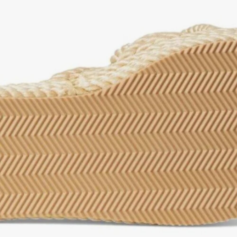 The Knotty Casual Sandal: Rope Platform Summer Slide - Picture 4 of 4